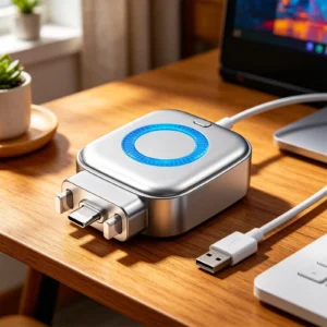 Safe Overnight Auto-Disconnect Charging Adapter.