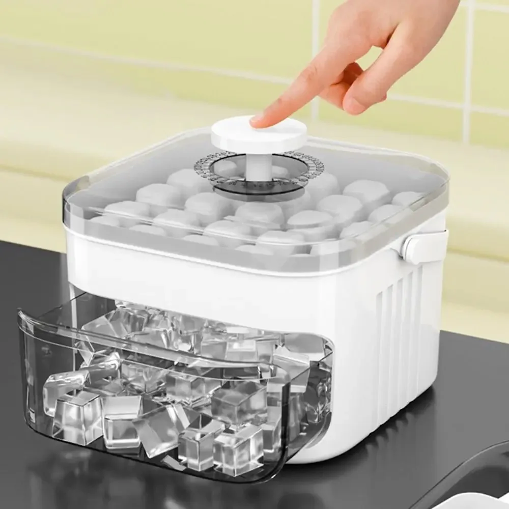 Refrigerator Ice Maker One-touch Easy Release Homemade Ice Cube with 50 cubes.
