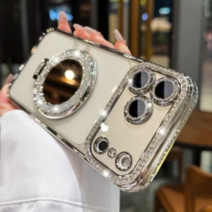 Diamond Mirror Magnetic Case For iPhone.