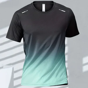 T-shirt Quick-drying Gradient Short Sleeve.